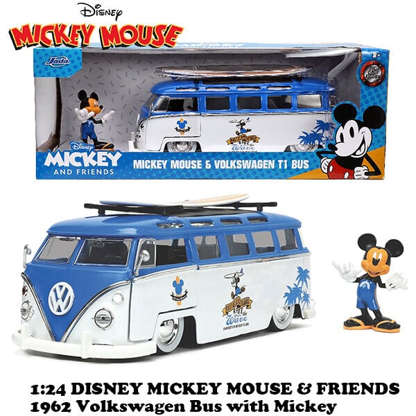 1:24 DISNEY 1962 VOLKSWAGEN T1 BUS w/ MICKEY MOUSE【ミッキーマウス