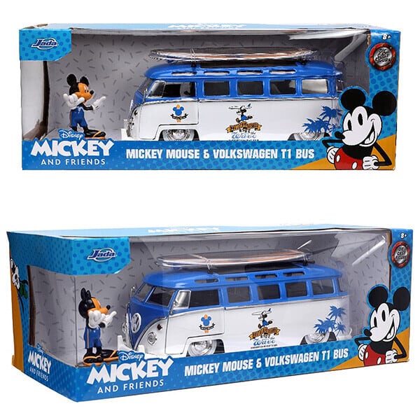 1:24 DISNEY 1962 VOLKSWAGEN T1 BUS w/ MICKEY MOUSE【ミッキーマウス 